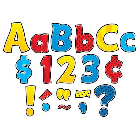 Teacher Created Resources Superhero Funtastic 4in Letters Combo Pack, PK624 TCR5845